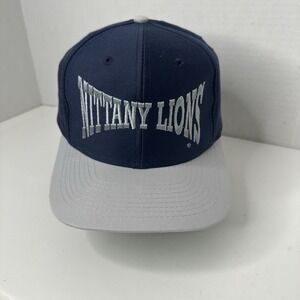 Vintage Penn State Nittany Lions Snapback Hat Falcon Navy Grey One Size